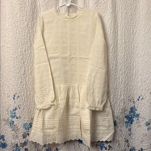 Mini Boden laced embroidered dress 8-9y
